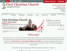 Tablet Screenshot of firstchristian.org